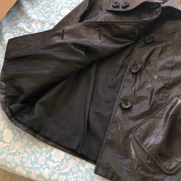 TRIBAL jacket in black button-up with sheen - Picture 11 of 12